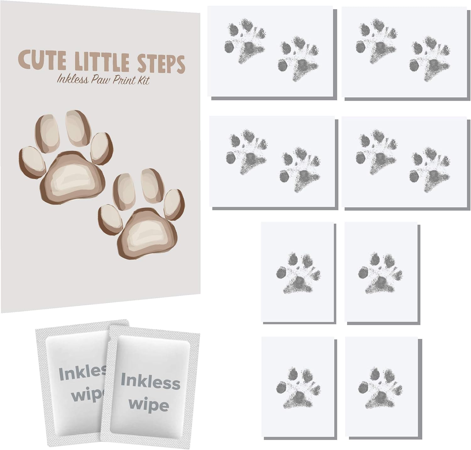Cute Little Steps Pet Paw Print Kit Perfect Dog Gifts & Cat Gifts