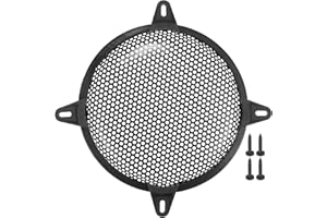 ACROPIX Universal 8" Car Speaker Grills Cover Mesh Round 8 Inch Audio Speaker Subwoofer Guard Protector Case with Screws and 