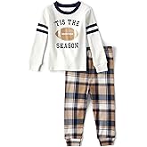 The Children's Place unisex-baby Family Matching, Football Pajama Sets, Cotton