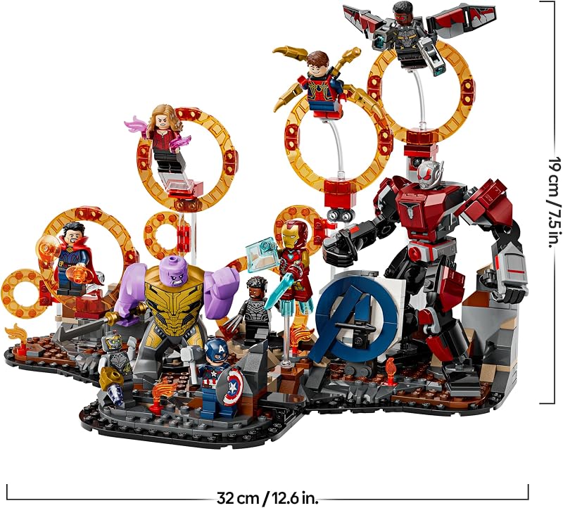 ǀ Marvel Combat Final d’Avengers : Endgame - Jeu de Construction avec Figurine de Thanos, Robot Ant-Man & Captain America, Black Panther, Iron Man & Doctor Strange - Cadeau Garçon ou Fille 76323 — photo 8 sur 8