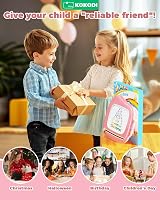 KOKODI Magnetic Drawing Board Toddler Toy Pink Educational Travel Toy 1-3 view 7