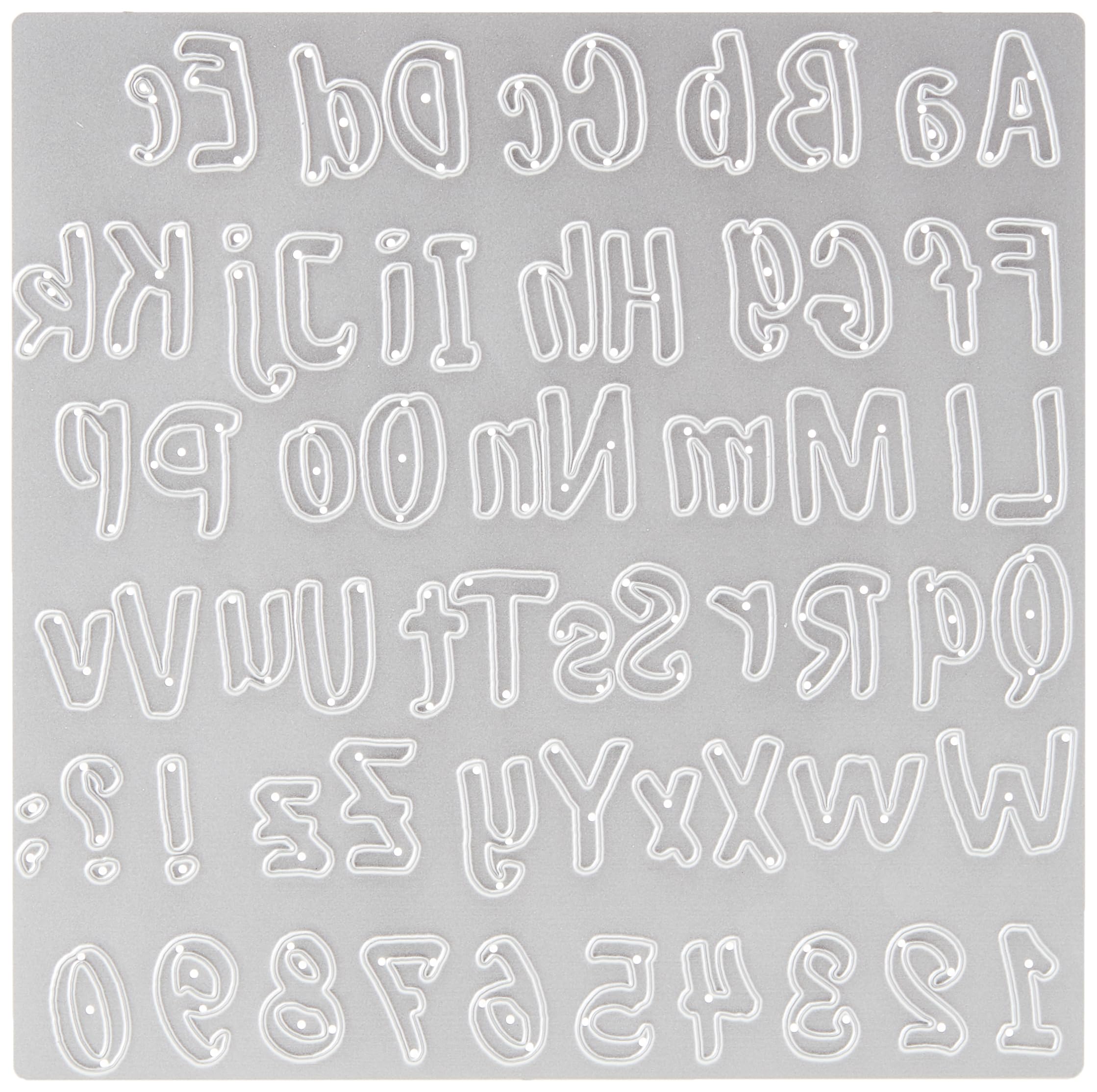 Sizzix Thinlits Die 664491 Bold Brush Alphabet by Sophie Guilar