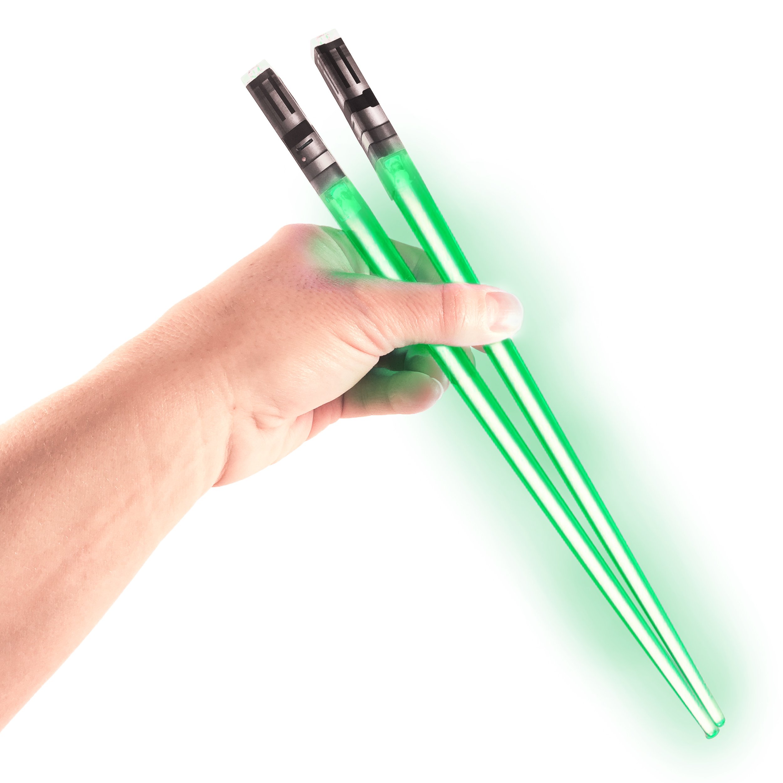 ChopSabers Lightsaber Led Light Up Chopsticks (1 Pair, Green)
