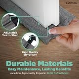 TANNESS Door Draft Excluder Double-Sided Draught Stopper 88 cm view 6