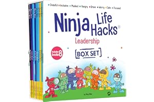 Ninja Life Hacks Leadership 8 Book Box Set (Books 17-24: Focused, Calm, Brave, Compassionate, Masked, Inclusive, Grateful, Hangry)