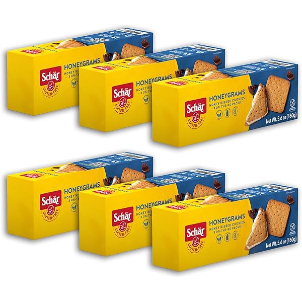 Schar Honeygrams Gluten-Free Cookies - Honey Glazed Graham Style Crackers 5.6-ounce 4 Pack