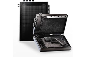 STOPBOX USA STOPBOX Gun Safe Alternative - Tactical Handgun Storage, Instant Access Portable Security Lock Box Gun Case, Lock Box for Quick Handgun Access | Black - 2PK (Full-Size + Compact)