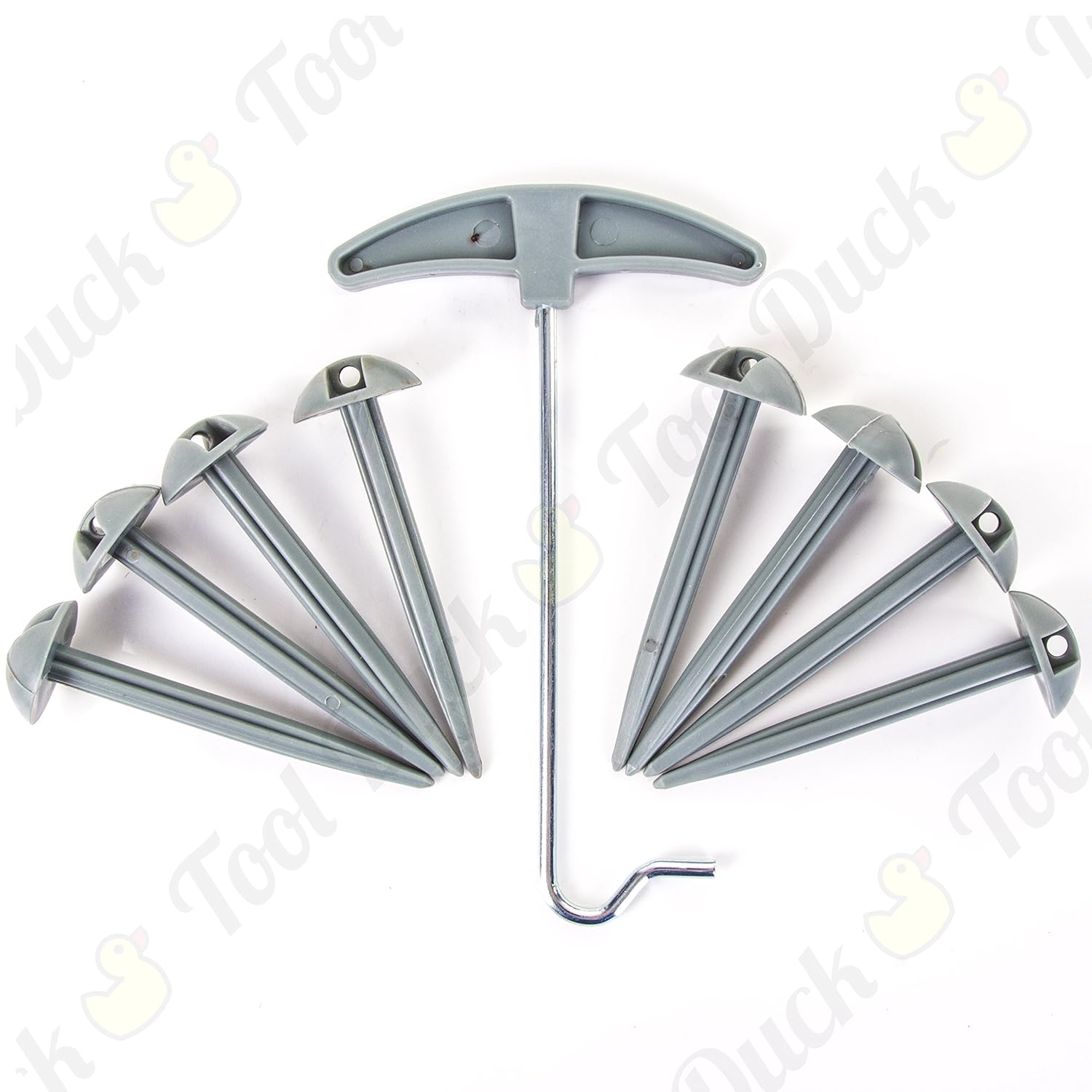 Awnings & Tarpaulin Strong Tent Pegs & Extractor Set Ideal For Securing