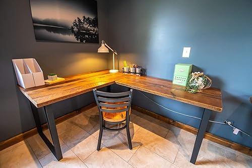 Desk, Wood L Shaped Office Desk 