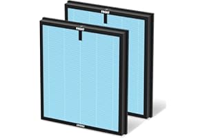 SINNYA 2 Pack HAP603 Replacement Filter Compatible with ECOSELF HAP603 / HAP603WF Air Puri-fier Filter, Air Puri-fiers Replacement for Home Large Room with Smart Mode, # RFHAP603, Blue