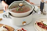 Swan Nordic Slow Cooker 3.5L White with Ceramic Pot and Glass Lid 3 Settings view 4