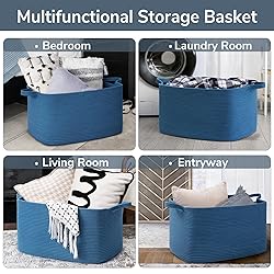 Goodpick Large Blanket Basket, Storage Baskets for