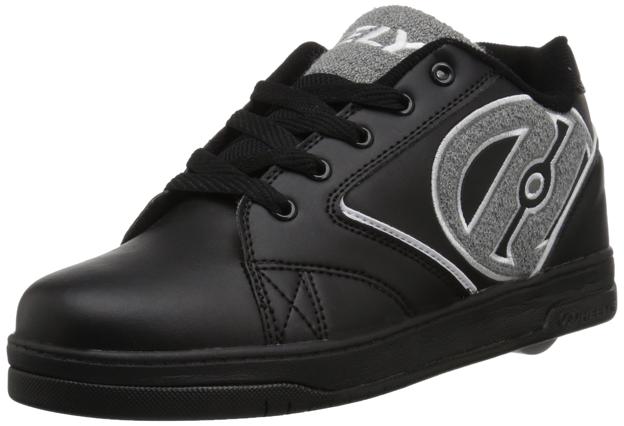 Heelys Unisex Kids’ Fitness Shoes, Multicolour (Black/Grey Terry Logo 000), 13 UK (32 EU)