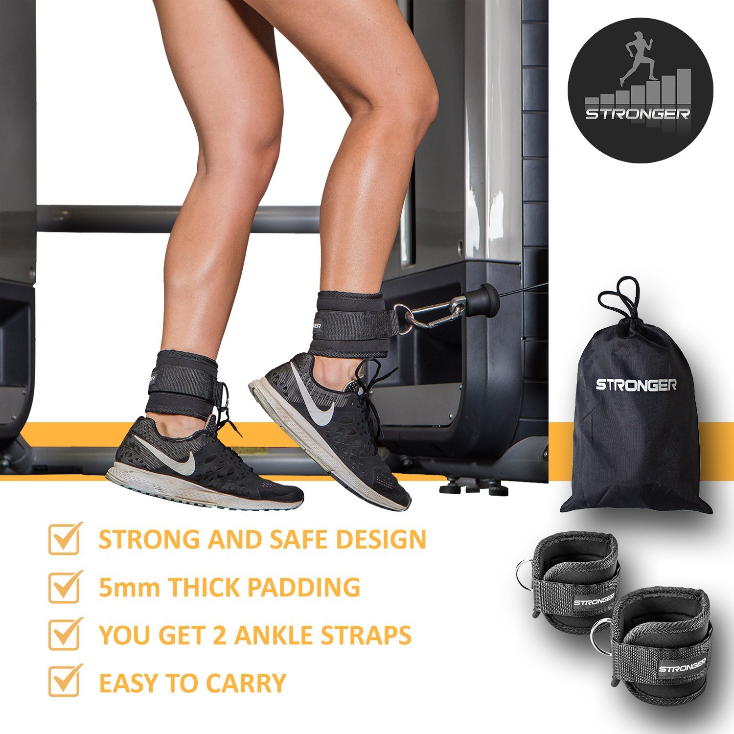 1 Premium Ankle Straps By Stronger (2 Pk)x2726 Maximize Cable Machine Workouts eBay 1 Premium Ankle Straps By Stronger (2 Pk)x2726 Maximize Cable Machine Workouts eBay