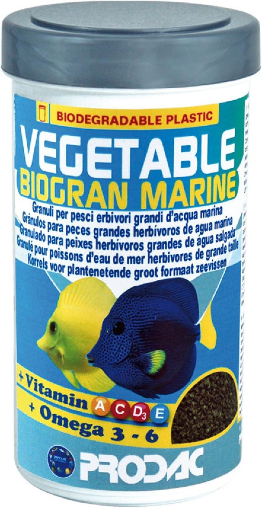PRODAC VEGETABLE BIOGRAN MARINE MANGIME GRANULARE PER PESCI MARINI 250 ML/100G