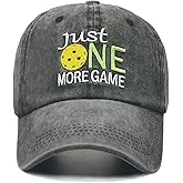 NVJUI JUFOPL Pickleball Hat, Pickleball Gifts for Women Men, Adjustable Embroidered Baseball Cap Black