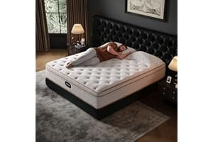 HIRELIX Queen Size Mattress 12 Inch, Medium Firm with Memory Foam and Individually Wrapped Pocket Coils, Fiberglass-Free, CertiPUR-US Certified