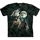 The Mountain Three Wolf Moon Short Sleeve Tee