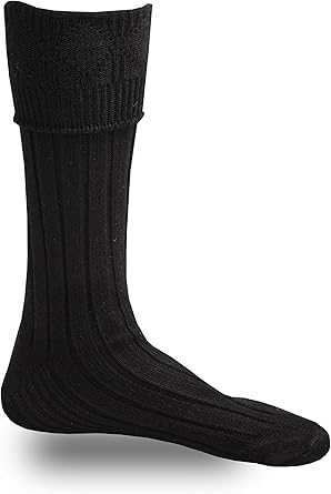 black kilt socks