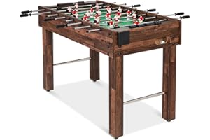 Best Choice Products 48in Competition Sized Foosball Table, Arcade Soccer Table for Home, Game Room, w/ 2 Balls, 2 Cup Holders