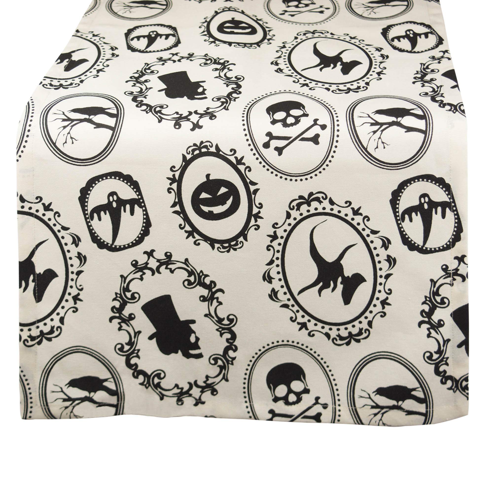 DII 14x72 Cotton Table Runner, Halloween Portrait - Perfect for Halloween, Dinner Parties and Scary Movie Nights