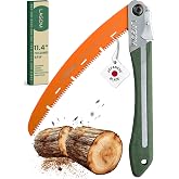 LAGOM Folding Pruning Saw | 11.4" Curved Blade | SK5 Steel | Secure Lock | 11.4" curved pruning saw for tree trimming and branches, with SK5 steel blade, ergonomic handle and secure folding lock.