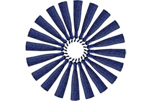 KEMLADIO Tassels for Jewelry Making, 3.55'' Multi-Color Handmade Imitation Silk Tassels with Hanging Loop for Bookmark Tassels Bracelets Earrings Acrylic Key Chain and DIY Craft (20 pcs Royal Blue)