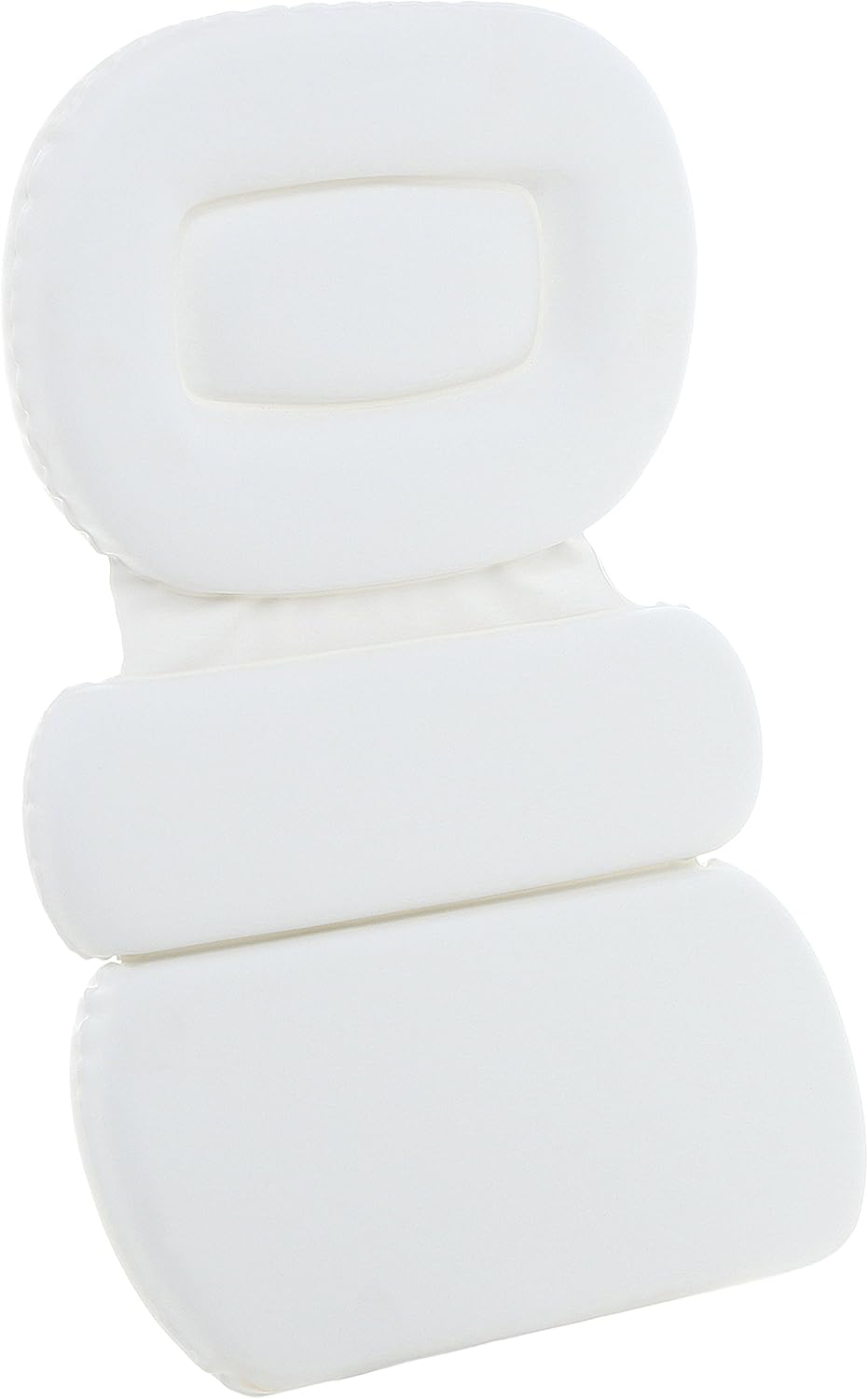MyGift Soft Luxurious Foam Padded Large White Spa Bath Pillow/Hot Tub Head & Back Cushion: Home & Kitchen