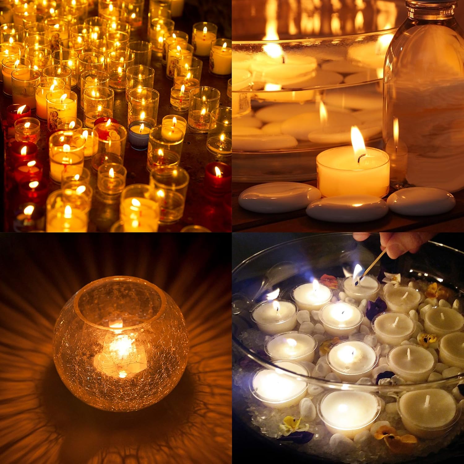 Essential Oil Candle Aromatherapy Candles Bulk (48 Pack) | Long Lasting Burning Soy Tea Lights | Scented Tealight Candle Used for Candle Holder | Gifts Set for Women, Small Cute Candles for Home: Home & Kitchen