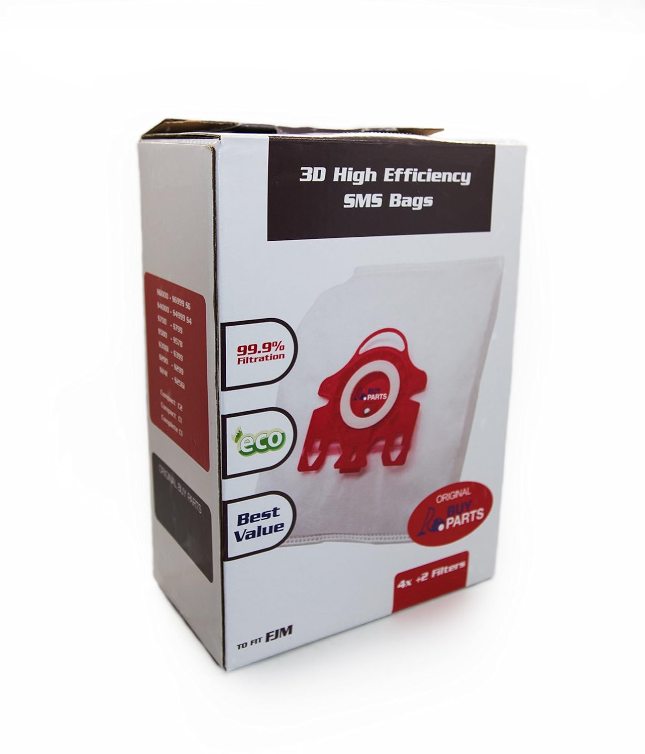 Miele AirClean 3D Efficiency Dust Bag, Type FJM 4 Bags & 2 Filters by buyparts