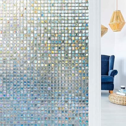 rabbitgoo vinilos para ventanas privacidad 3d laminas translucido vinilo cristal ventanas adhesivos pegatina para decorativos pelicula electrostatica