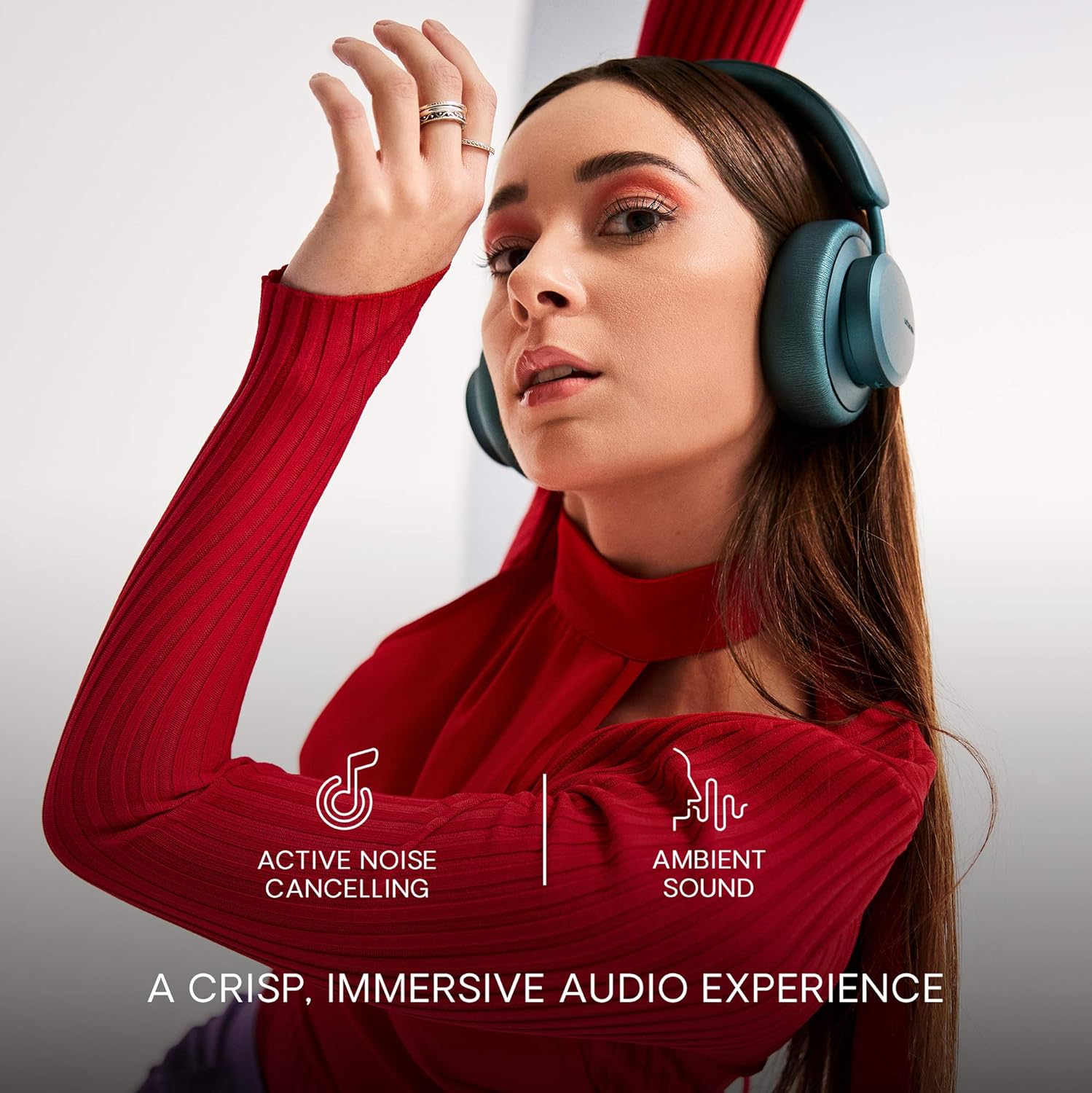 Urbanista Miami Wireless Over Ear Bluetooth Headphones, 50 Hours Play Time, Active Noise