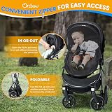 Orzbow Universal Mosquito Net for Pram with UPF 50 Sun Shade Grey view 4