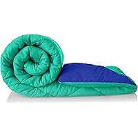 Amazon Brand - Solimo Microfiber Reversible Comforter, Double (Sea Green & Indigo Blue, 200 GSM)