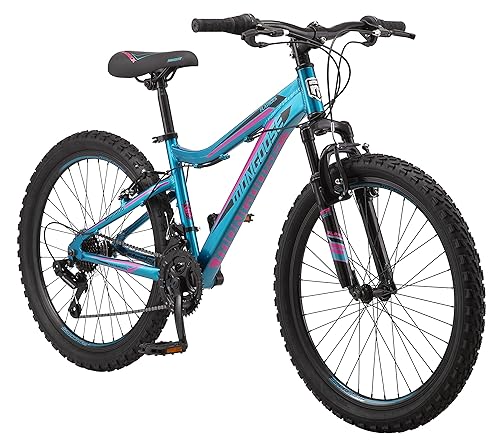 Mongoose Flatrock 21-Speed Hardtail Mountain Bike, 24-Inch Wheels