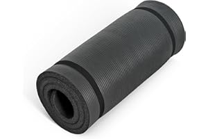 CAP Barbell 1-Inch High Density Exercise Yoga Mat with Strap | Multiple Colors