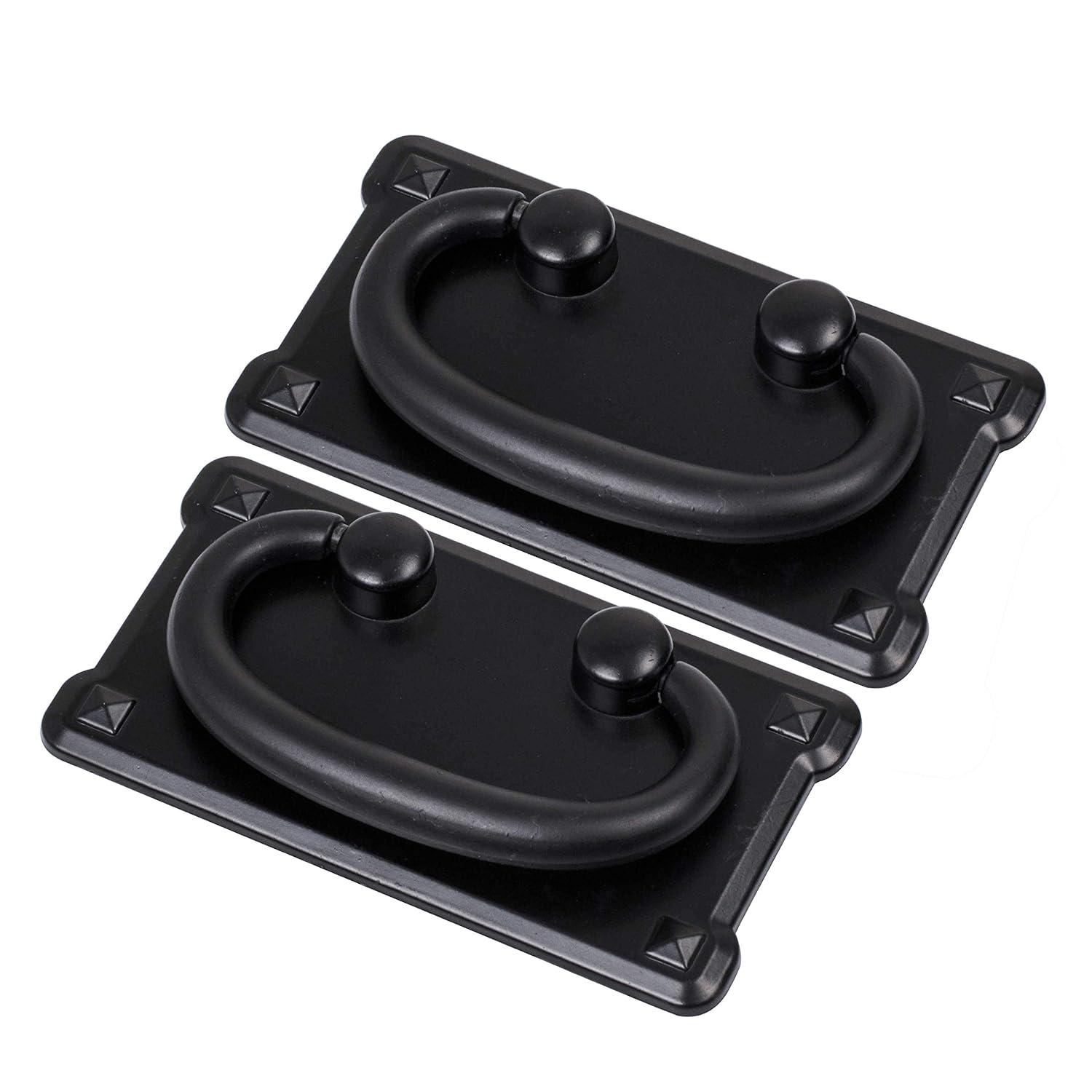 Schrank schwarze Möbelringe flache Rückseite Hardware Griffe für