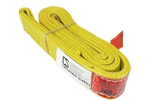 DD SLING & SUPPLY, INC. DD Sling (USA Made). 2" wide X (4' to 20' lengths) in Listing! 2 Ply Twisted Eye, Nylon Lifting Slings, Eye & Eye, Heavy Duty (900 webbing), 5.100 Choker, 12.800 Basket Load Capacity (2inX6ft)