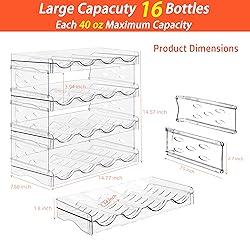 Baosia Stackable Wine Rack,Wine Bottle Holder for