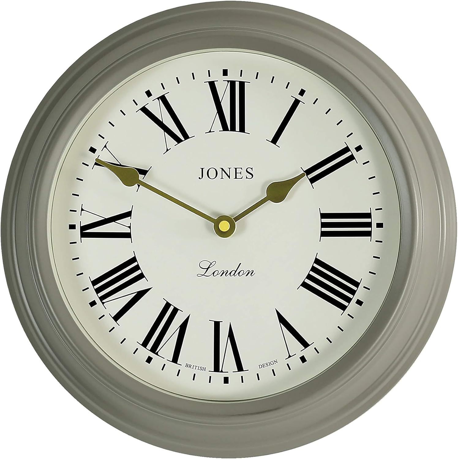 Jones Clocks® Classic Metal Wall Clock The Film Round Clock