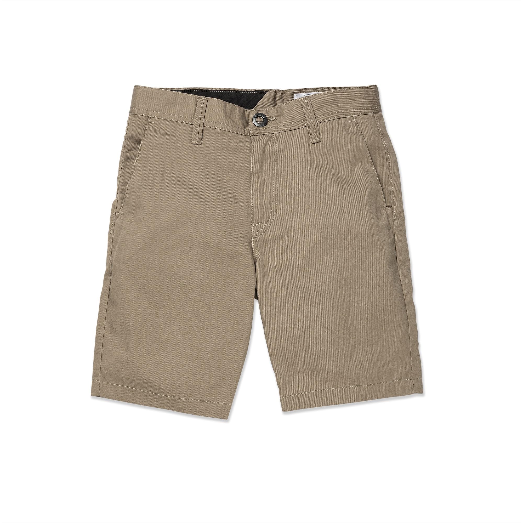 Volcom Frickin Chino Shorts (Big Little Boys Sizes), Khaki 1, 27