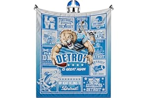 DIZCEGM Throw Blanket Gifts for Men Women, Football Lovers Fan Flannel Soft Blankets, Sport Team Color Lightweight Cozy Merch for Sofa Bed Couch, 50" X 60"