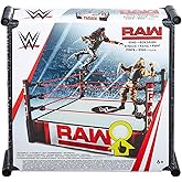 Mattel WWE Superstar 14-inch Ring with Authentic Logo, Flexible Ropes &amp; Spring-loaded Mat for Bouncing Action [Amazon Exclusive]