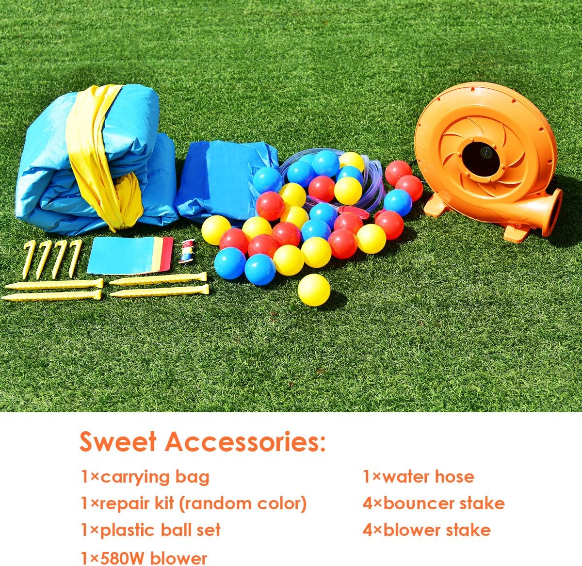 inflatable pool bounce house