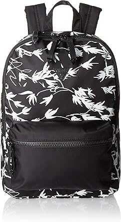 guess black and white backpack
