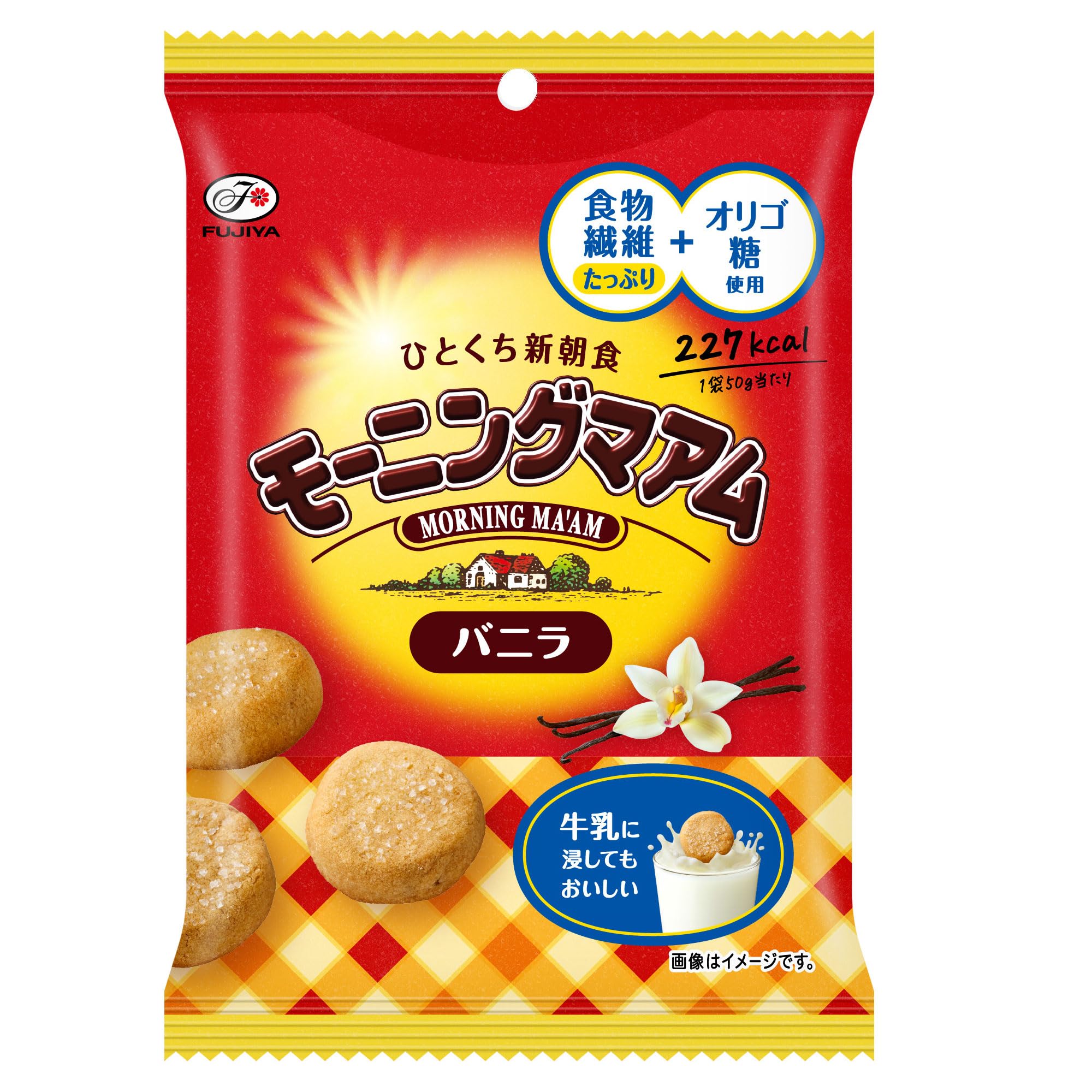不二家 モーニングマアム（バニラ） 50g×10袋