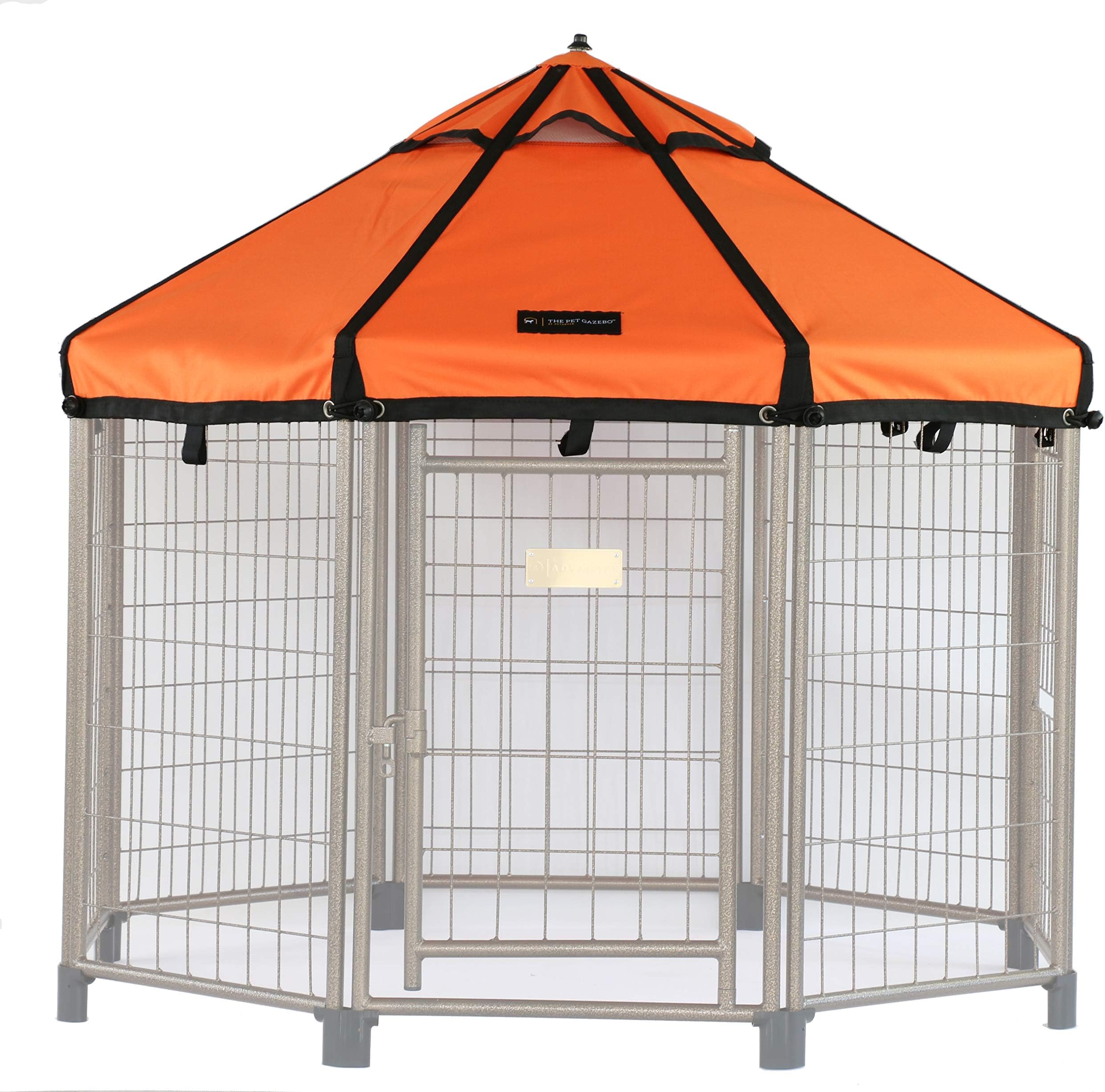 Advantek Pet Gazebo Kennel Desert Sunset Polyester Canopy Replacement Accessory Cover, Compatible with 3 Foot Gazebos, Orange