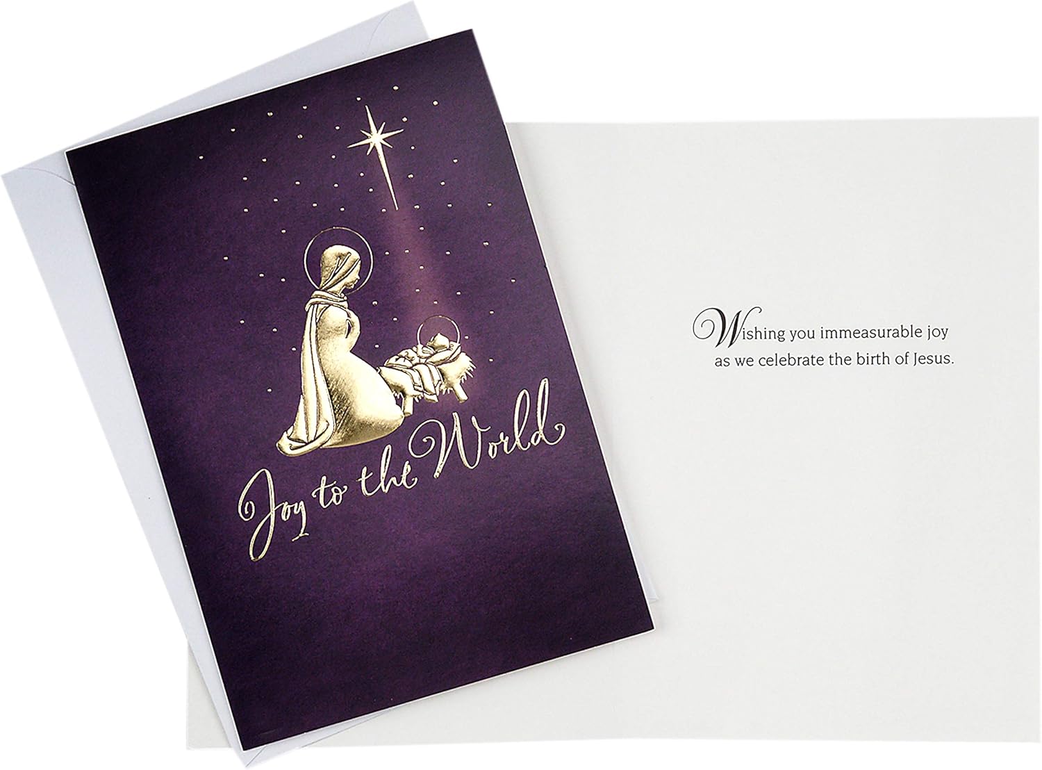 Image Arts Religious Boxed Christmas Cards Assortment (4 Designs, 24 Christmas Cards with Envelopes) : Office Products