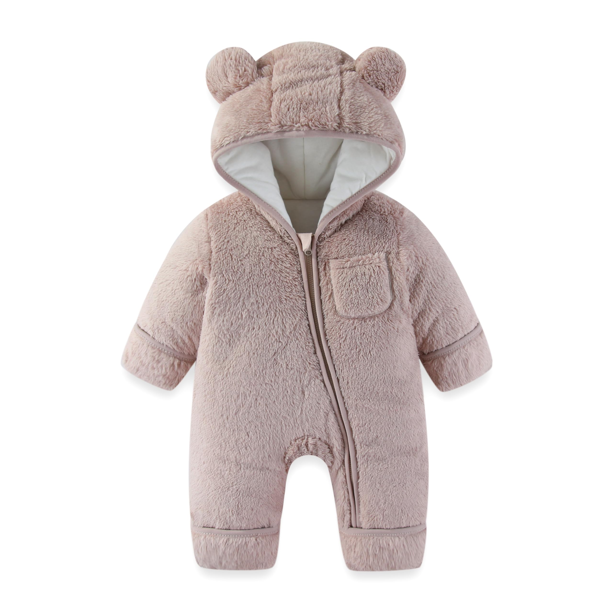 AiWMGL Newborn Baby Bear Outfit With Fold-Over