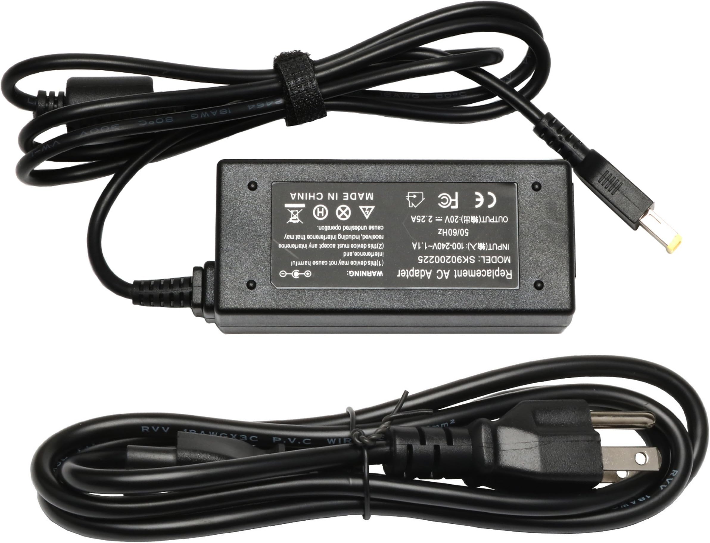 45W AC Adapter Power Supply Charger Cord for Lenovo 45N0289 45N0290 45N0293 45N0294 ADLX45NCC2A ADLX45NCC3A ADLX45NDC3A ADLX45NLC2A ADLX45NLC3 ADLX45NLC3A ThinkPad X240 20AL Series Laptop